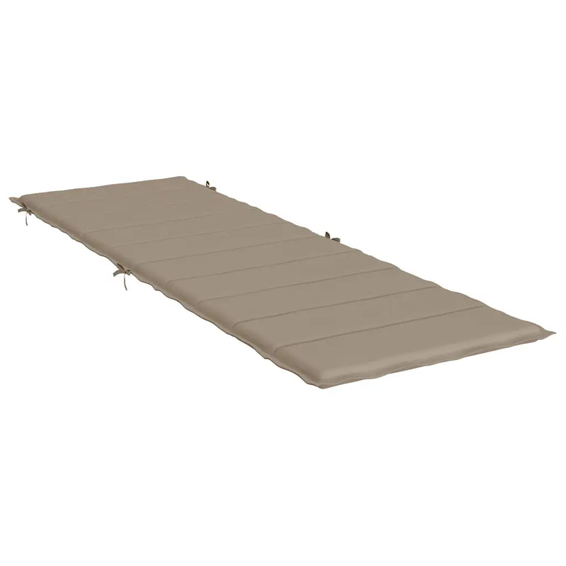 Sun Lounger Cushion Taupe 186x58x4cm Oxford Fabric