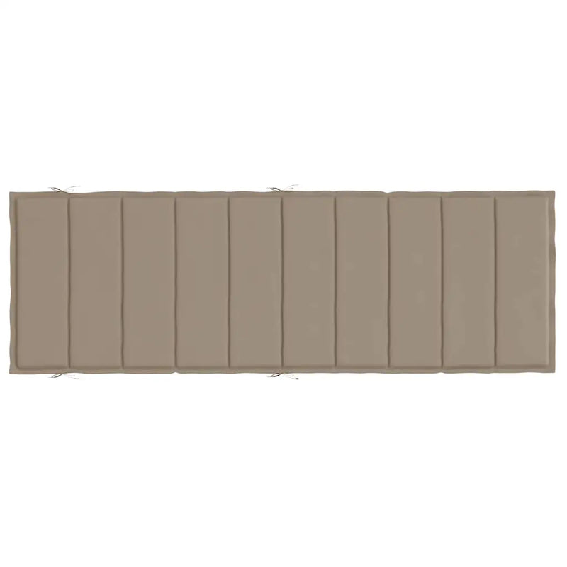 Sun Lounger Cushion Taupe 186x58x4cm Oxford Fabric