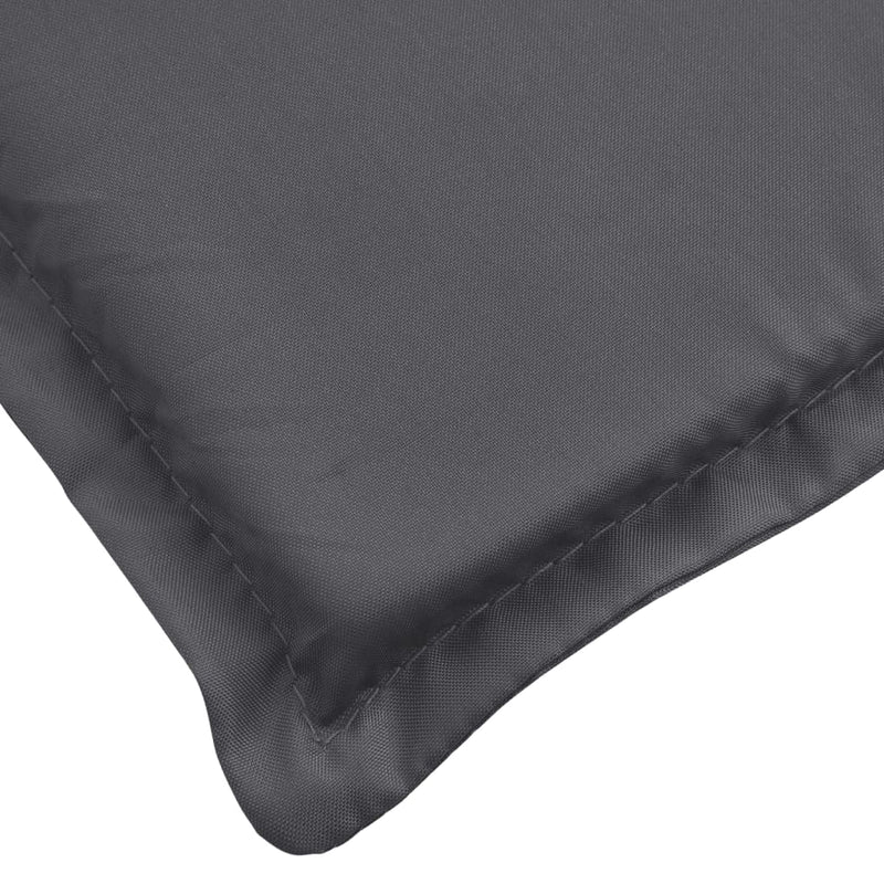 vidaXL Sun Lounger Cushion Anthracite 200x50x3cm Oxford Fabric