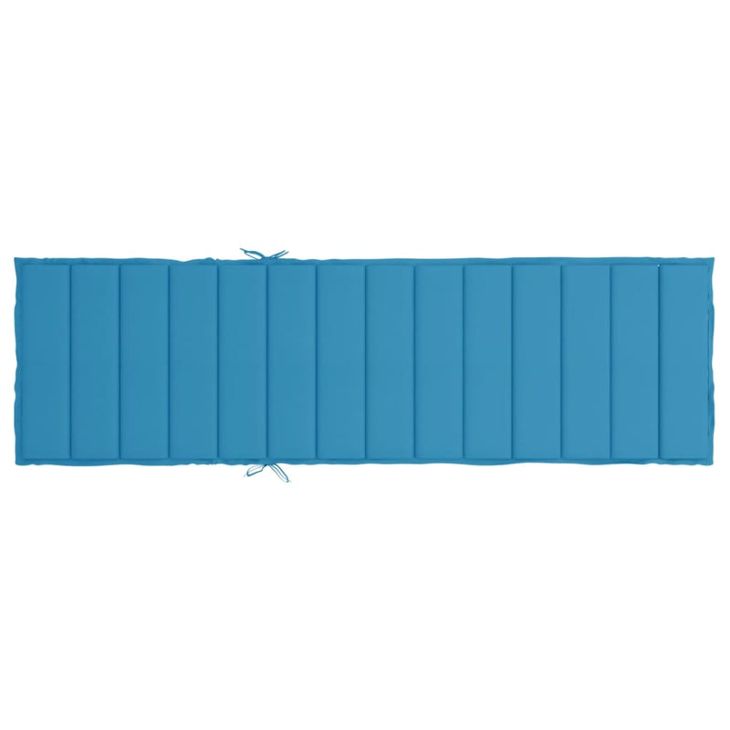vidaXL Sun Lounger Cushion Blue 200x50x3cm Oxford Fabric