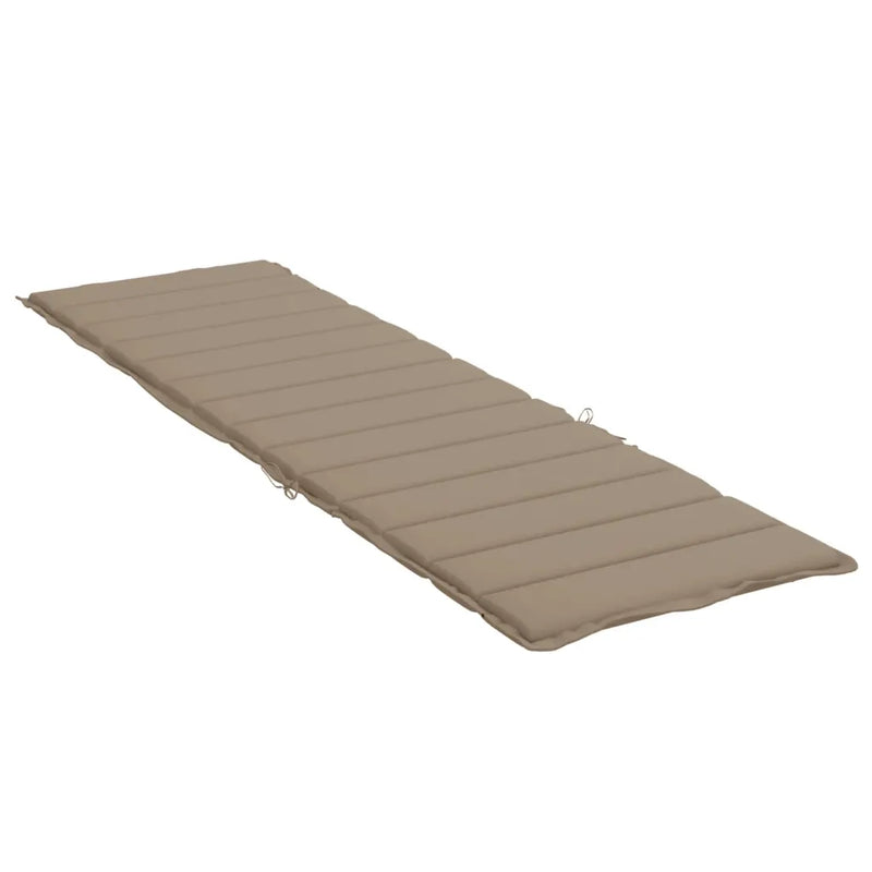 Sun Lounger Cushion Taupe 200x60x3cm Oxford Fabric