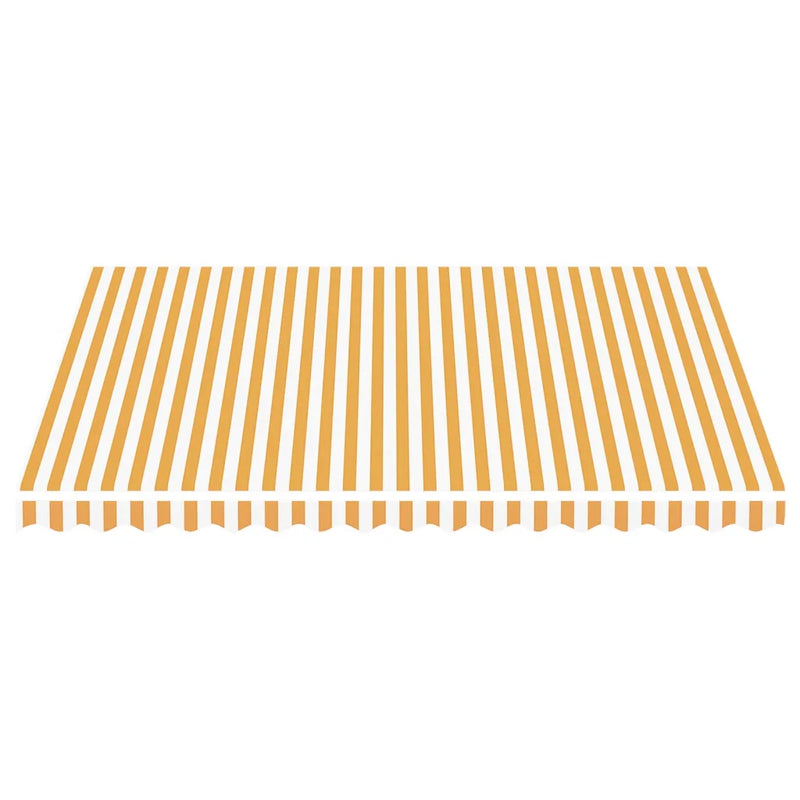 Replacement Fabric for Awning Yellow and White 4x3.5 m