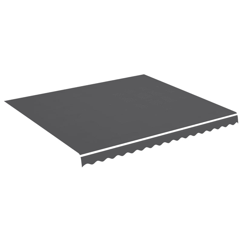 Awning Replacement Fabric Anthracite 4x3.5 m Polyester