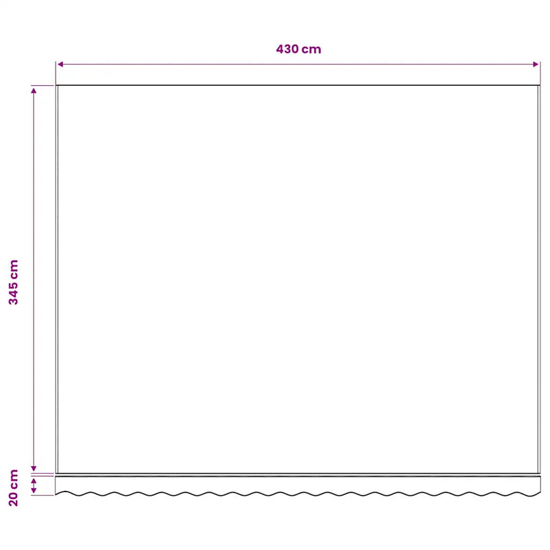 Awning Replacement Fabric Anthracite 450x350 cm Polyester
