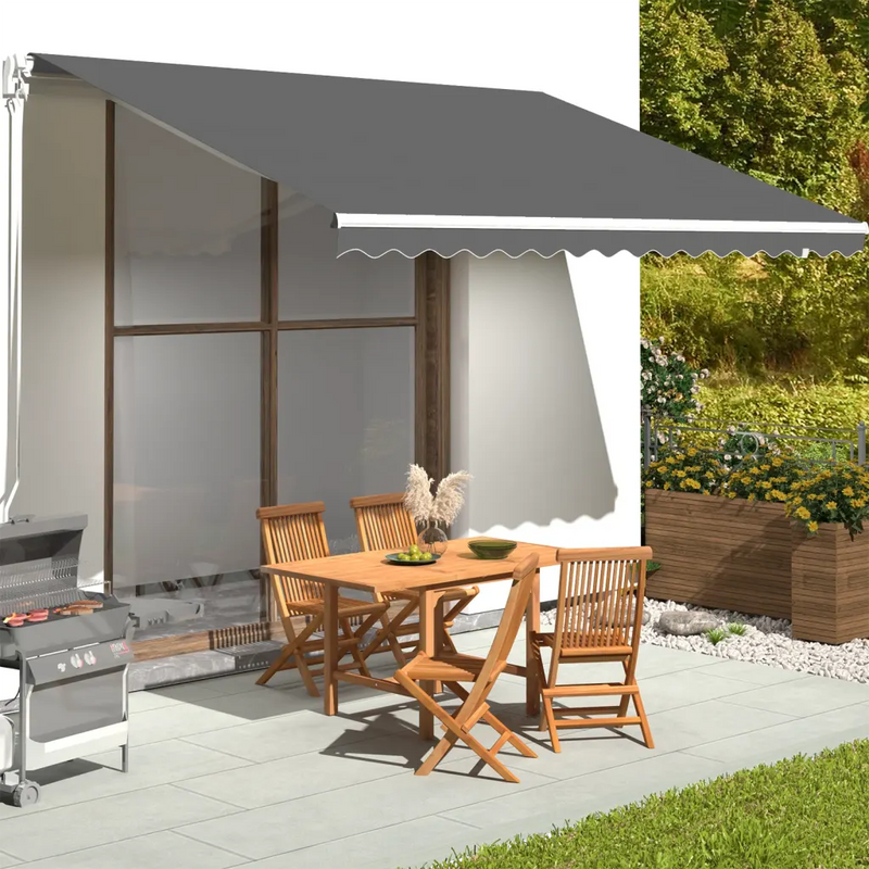 Awning Replacement Fabric Anthracite 450x350 cm Polyester