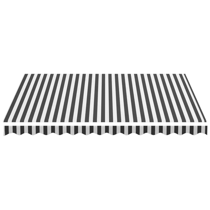 Replacement Fabric for Awning Anthracite and White 3.5x2.5 m