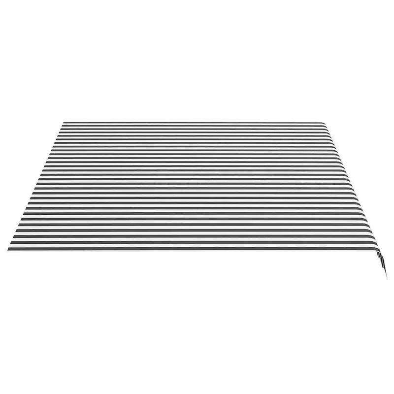 Awning Replacement Fabric Anthracite and White 400x300 cm Polyester