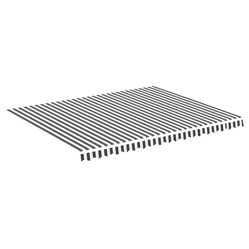 Awning Replacement Fabric Anthracite and White 450x350 cm Polyester