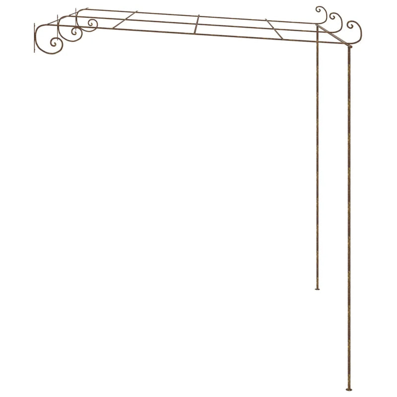 Garden Pergola Antique Brown 3x3x2.5 m Iron