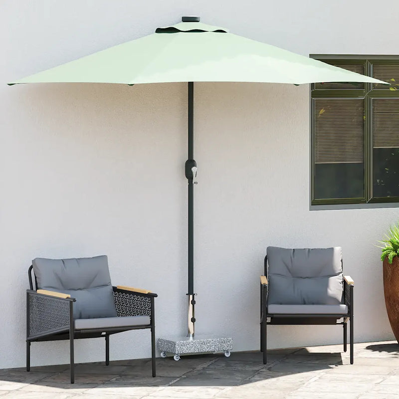 Umbrella Base Light Grey 45x25x8.3 cm Granite