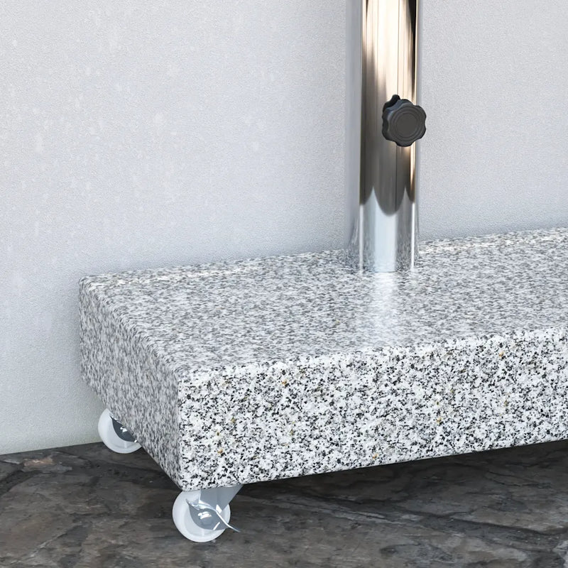 Umbrella Base Light Grey 45x25x8.3 cm Granite