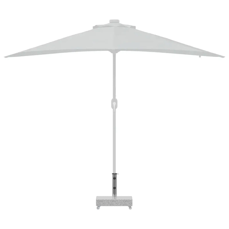 Umbrella Base Light Grey 45x25x8.3 cm Granite