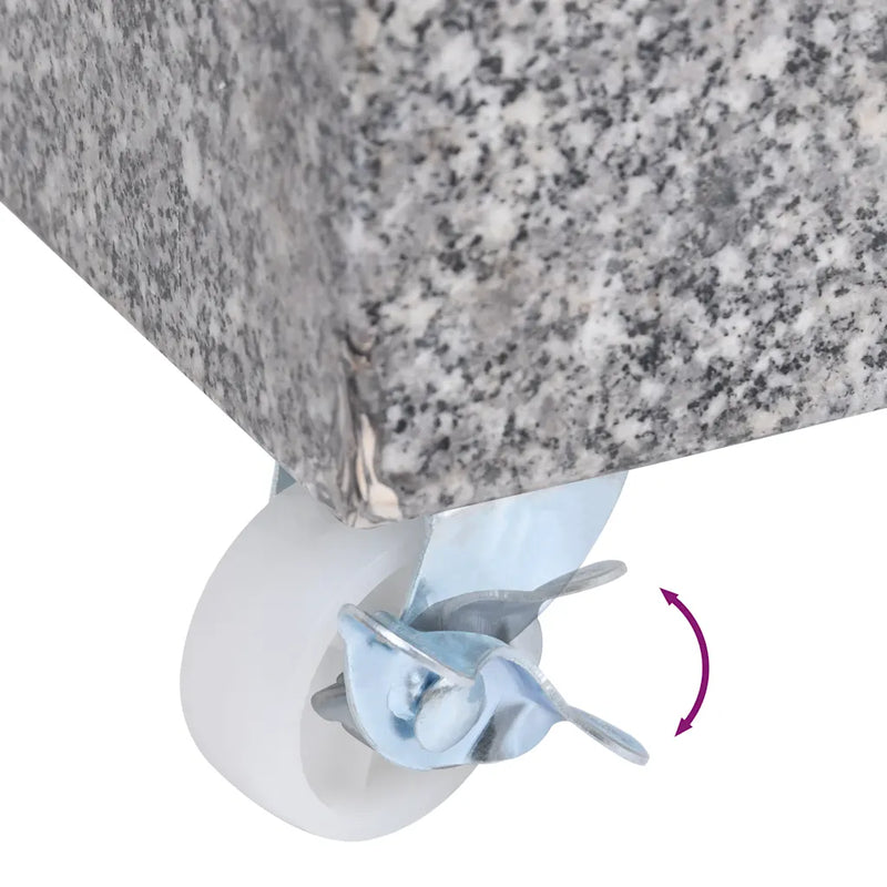Umbrella Base Light Grey 45x25x8.3 cm Granite