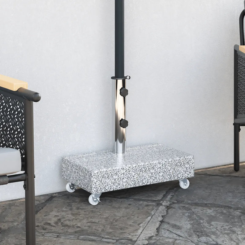Umbrella Base Light Grey 45x25x8.3 cm Granite