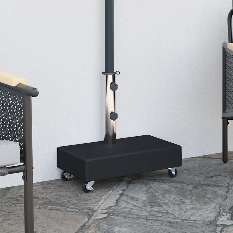 Umbrella Base Black 45x25x8 cm Granite