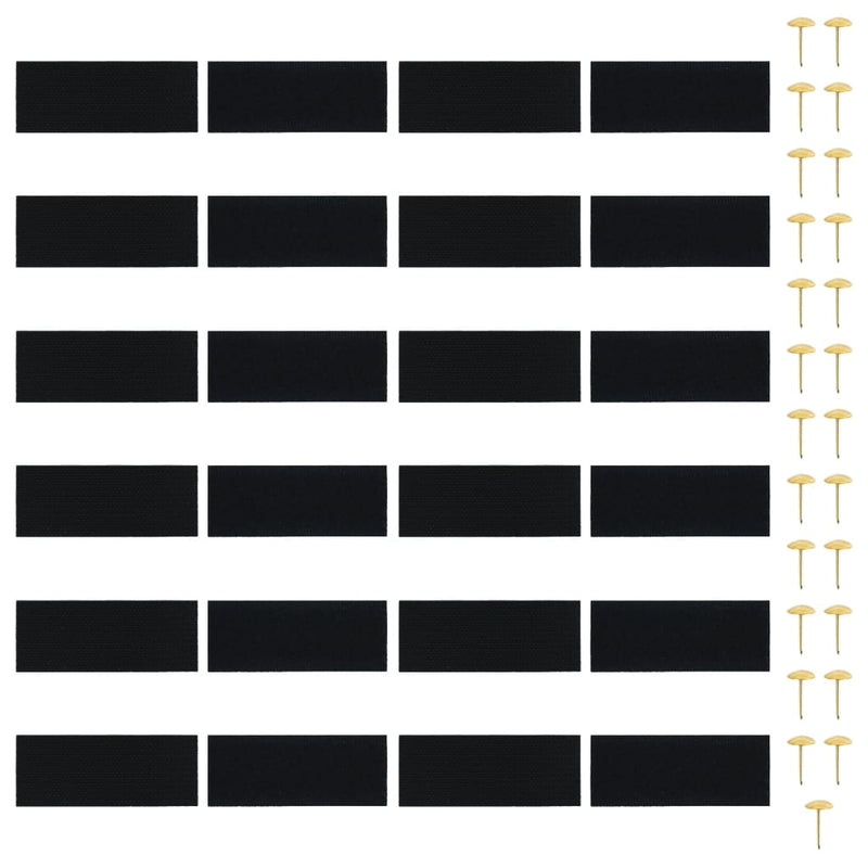 vidaXL Insect Door Curtains 2 pcs with Magnet Blocks Black 200x80 cm