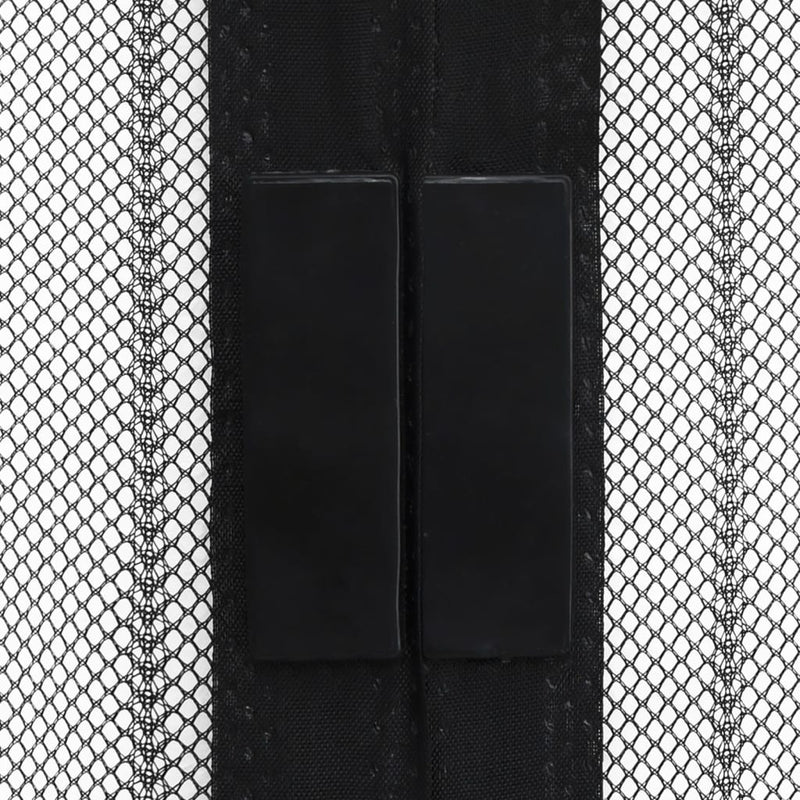 vidaXL Insect Door Curtains 2 pcs with Magnet Blocks Black 200x80 cm