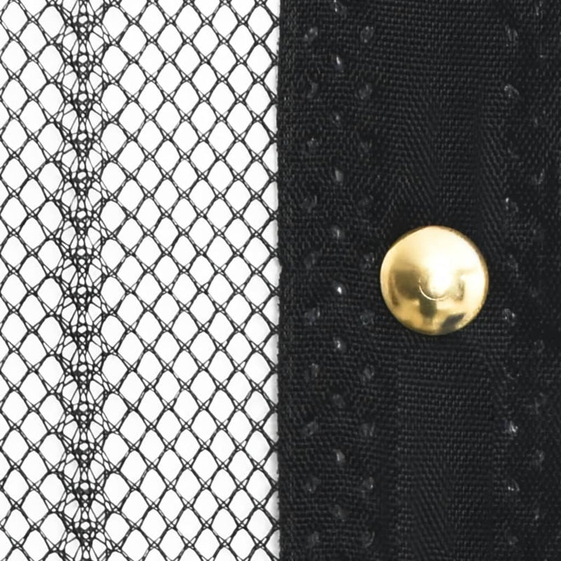 vidaXL Insect Door Curtains 2 pcs with Magnet Blocks Black 200x80 cm