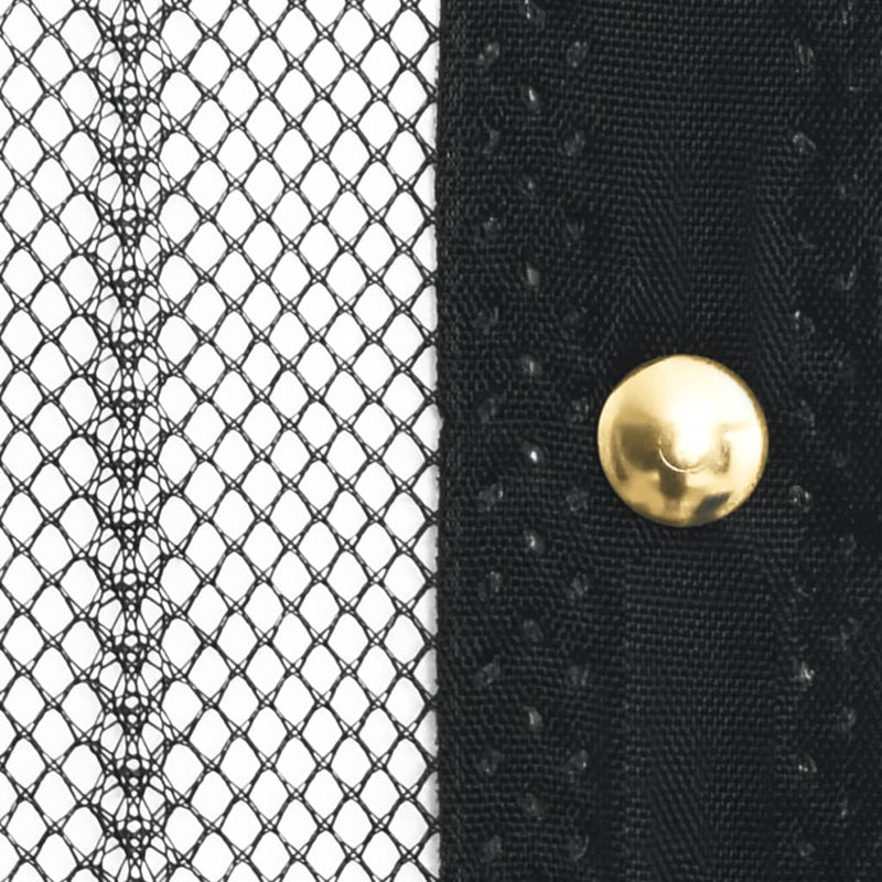 vidaXL Insect Door Curtains 2 pcs with Magnet Blocks Black 220x110 cm
