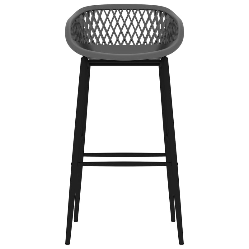 vidaXL 5 Piece Bar Set White and Grey