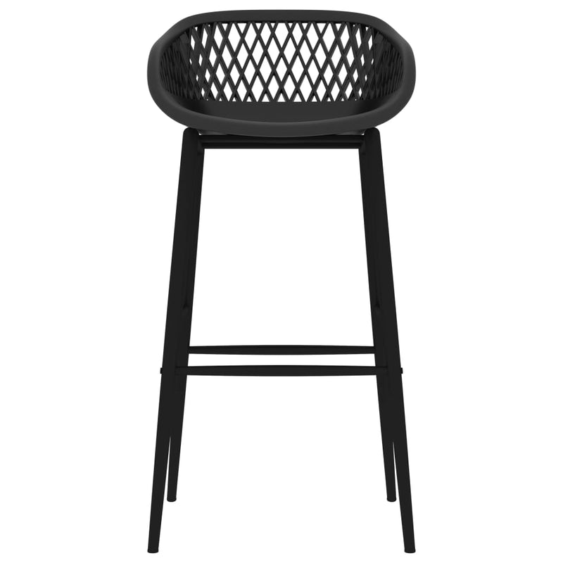 vidaXL 5 Piece Bar Set Black