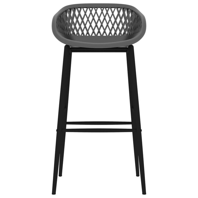 vidaXL 5 Piece Bar Set Black and Grey