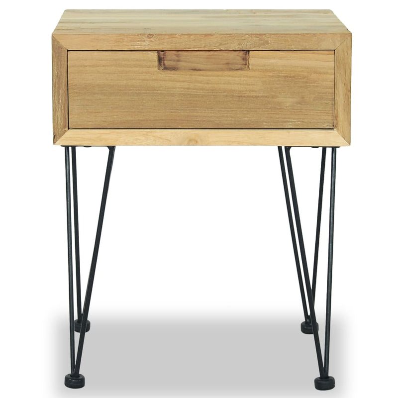 vidaXL Bedside Cabinets 2 pcs 40x30x50 cm Solid Teak