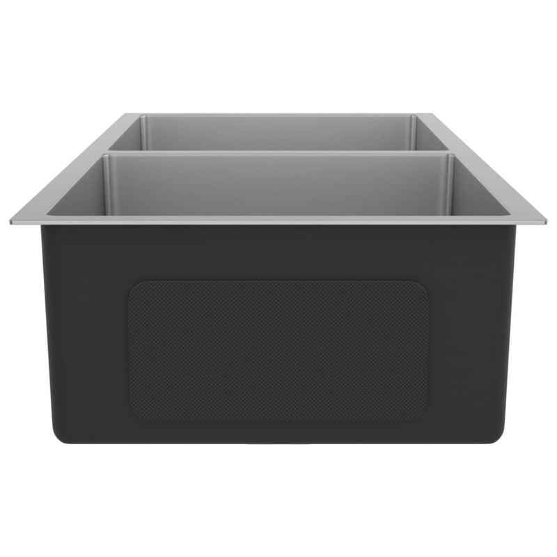 vidaXL Handmade Kitchen Sink Stainless Steel