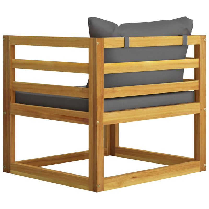vidaXL 6 Piece Garden Lounge Set with Cushion Solid Acacia Wood