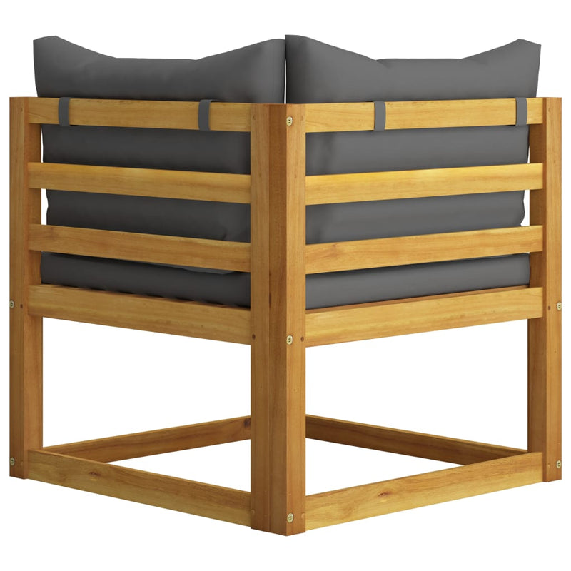vidaXL 6 Piece Garden Lounge Set with Cushion Solid Acacia Wood