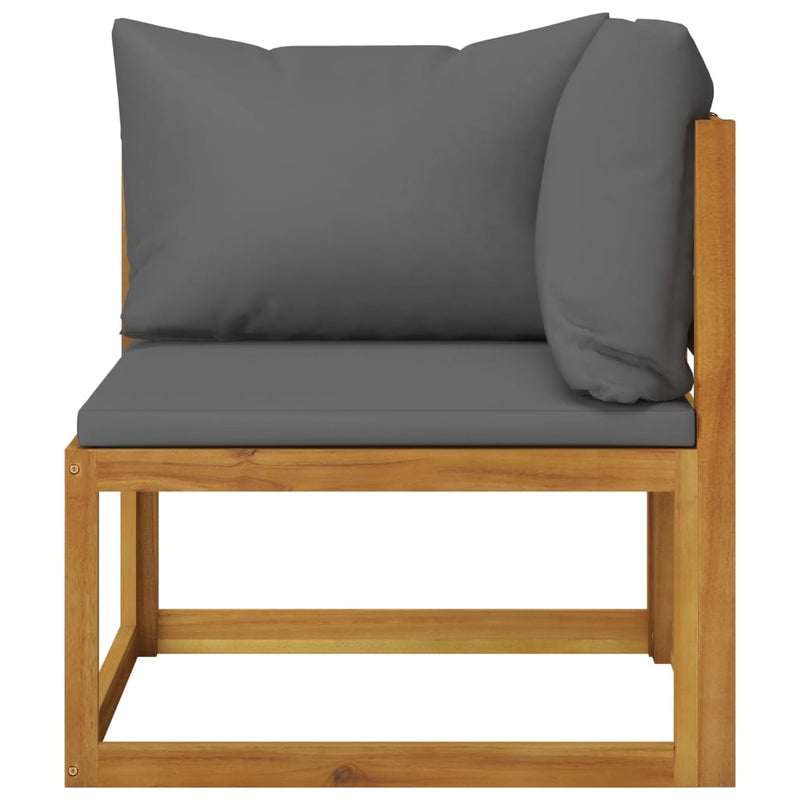 vidaXL 7 Piece Garden Lounge Set with Cushion Solid Acacia Wood