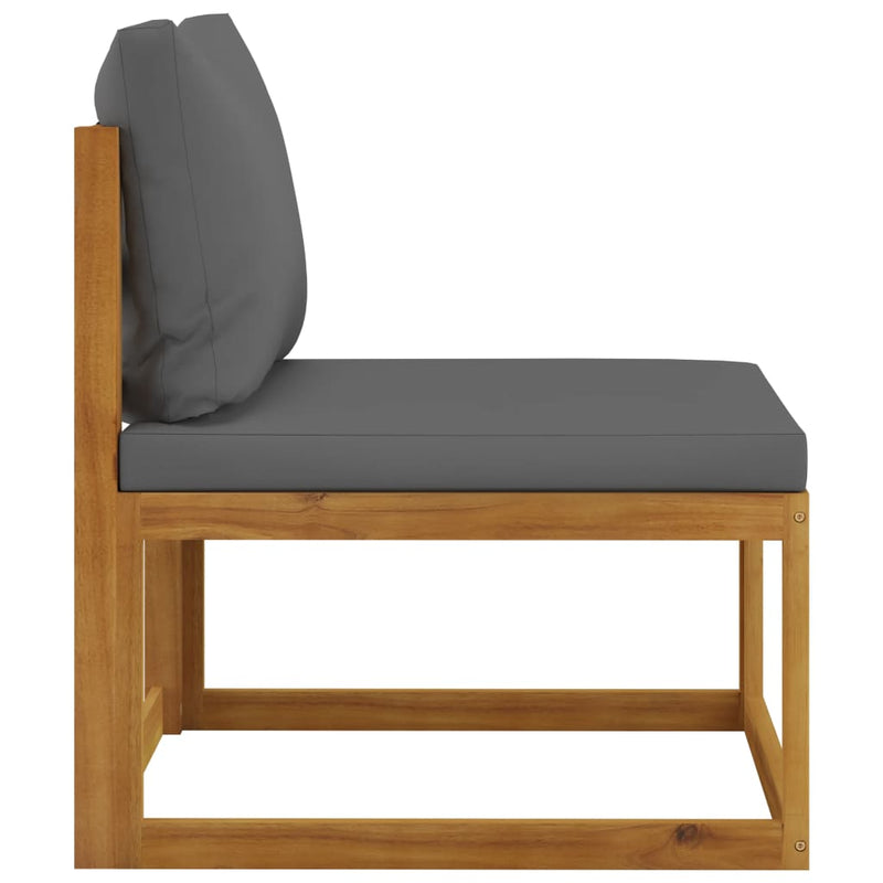 vidaXL 7 Piece Garden Lounge Set with Cushion Solid Acacia Wood