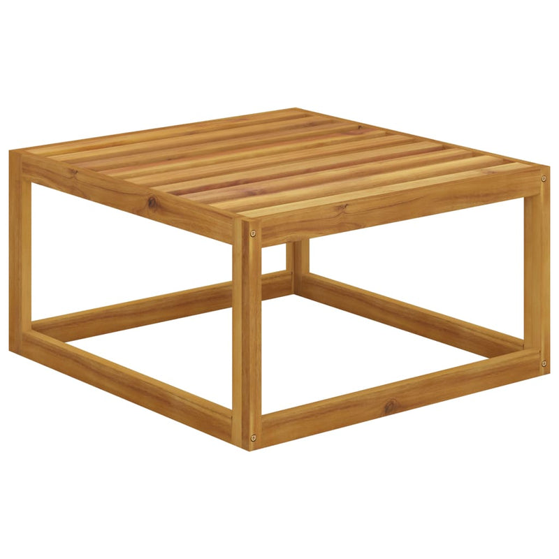 vidaXL 4 Piece Garden Lounge Set with Cushion Solid Acacia Wood