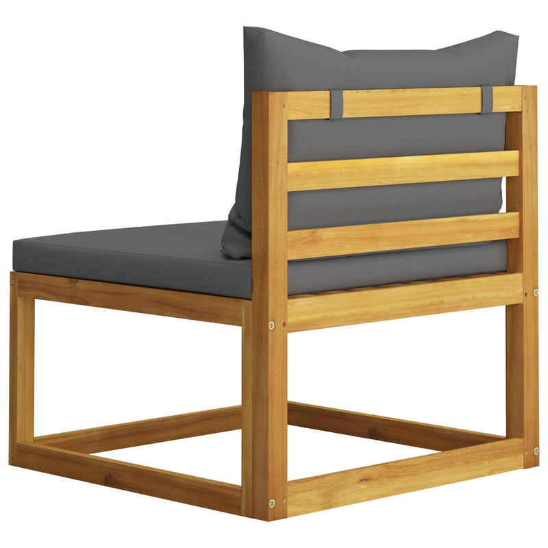 vidaXL 4 Piece Garden Lounge Set with Cushion Solid Acacia Wood