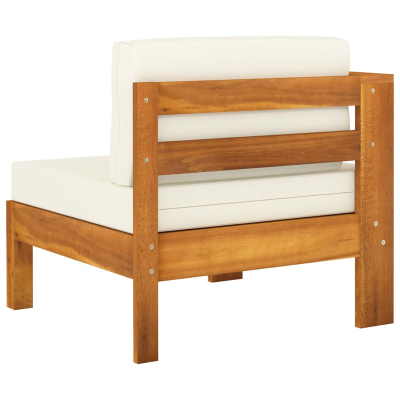 vidaXL 5 Piece Garden Lounge Set with Cushions 100x60 cm Acacia Wood