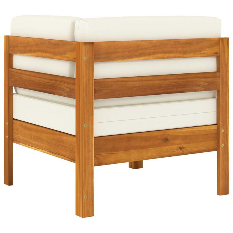 vidaXL 5 Piece Garden Lounge Set with Cushions 100x60 cm Acacia Wood