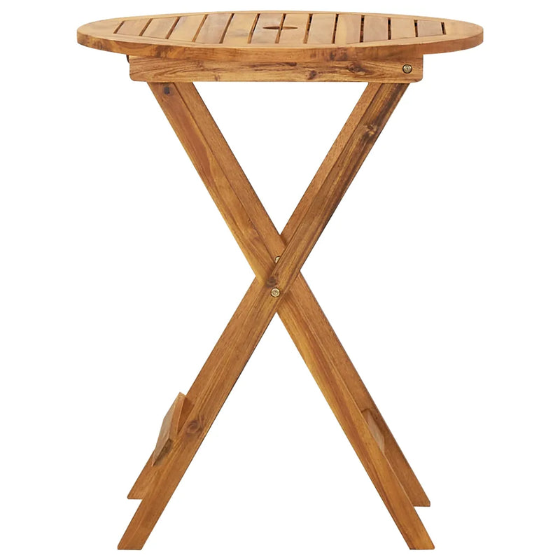 3 Piece Folding Garden Dining Set Solid Acacia Wood