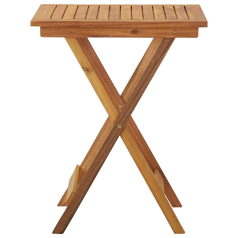 vidaXL 3 Piece Folding Garden Dining Set Solid Acacia Wood