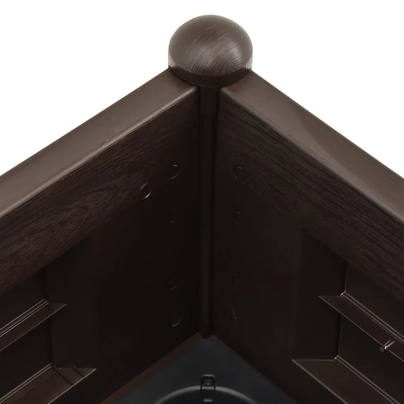 Garden Raised Bed PP Mocha 100x43x35 cm