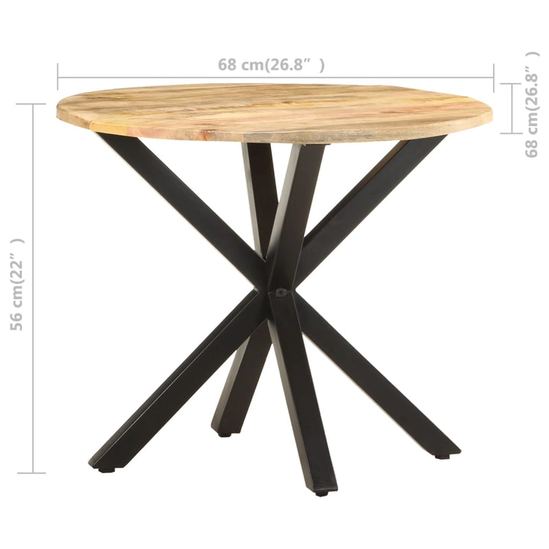 vidaXL Side Table 68x68x56 cm Solid Mango Wood