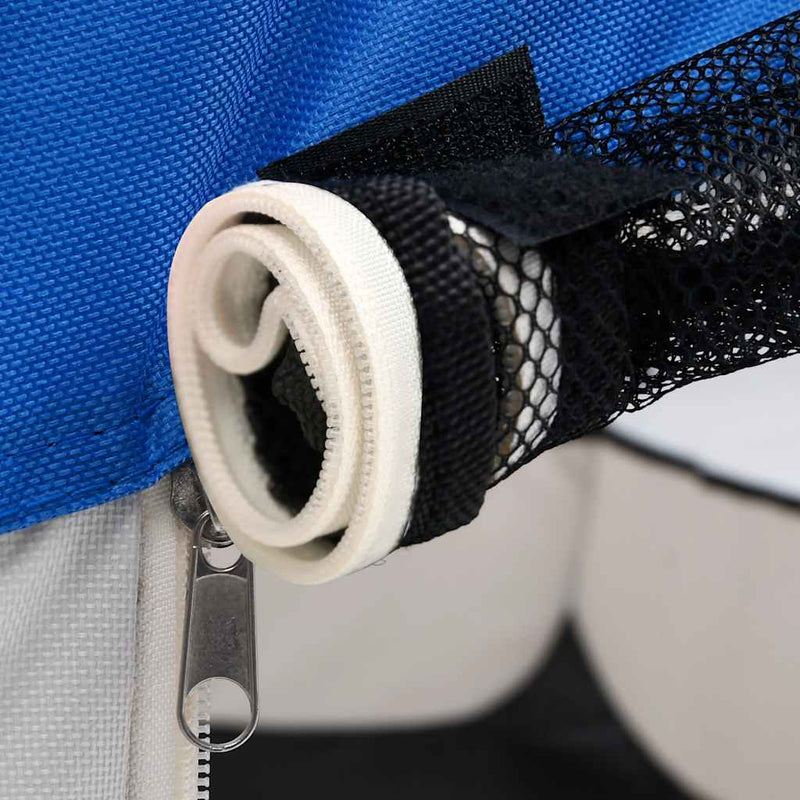 vidaXL Foldable Dog Playpen with Carrying Bag Blue 90x90x58 cm