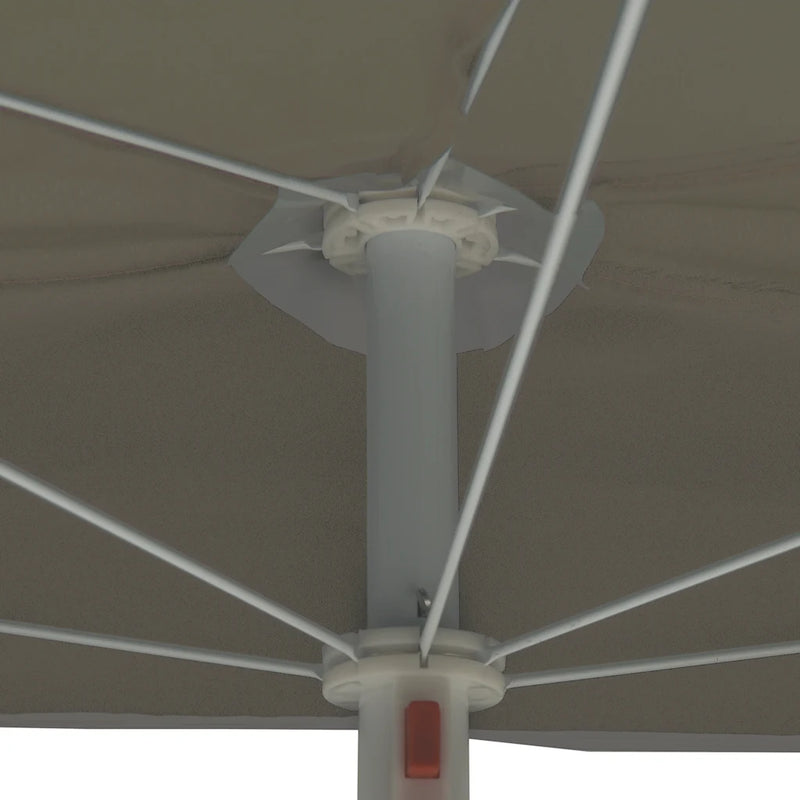 Garden Half Parasol with Pole 180x90 cm Sand
