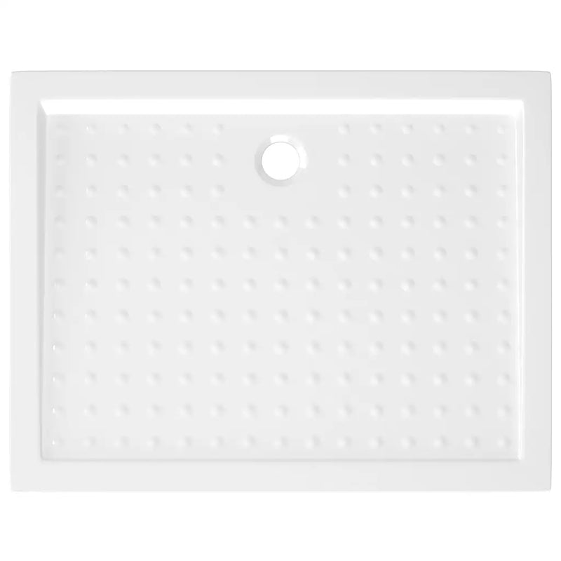 Shower Base Tray with Dots White 90x70x4 cm ABS