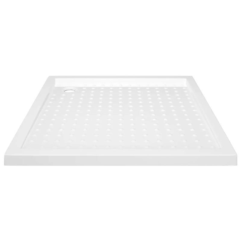 Shower Base Tray with Dots White 90x90x4 cm ABS