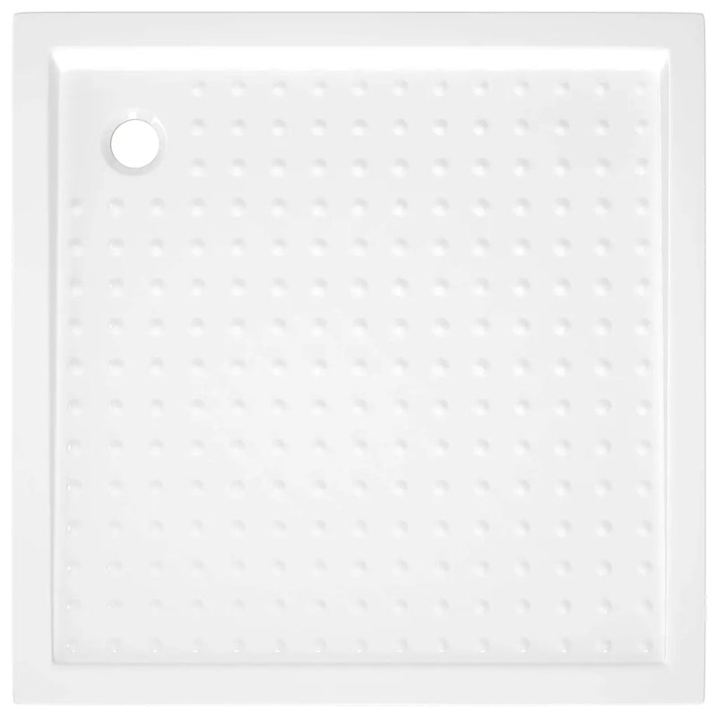 Shower Base Tray with Dots White 90x90x4 cm ABS