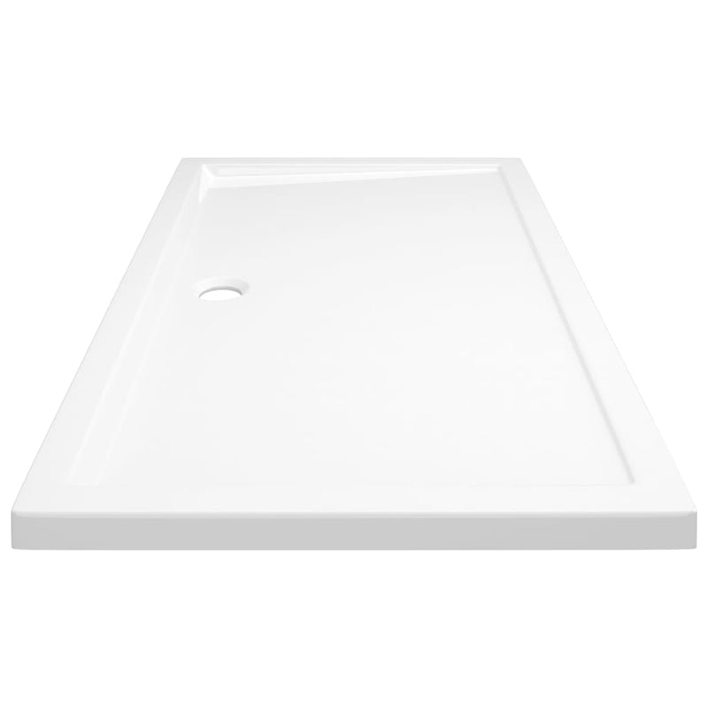 vidaXL Rectangular ABS Shower Base Tray White 70x120 cm