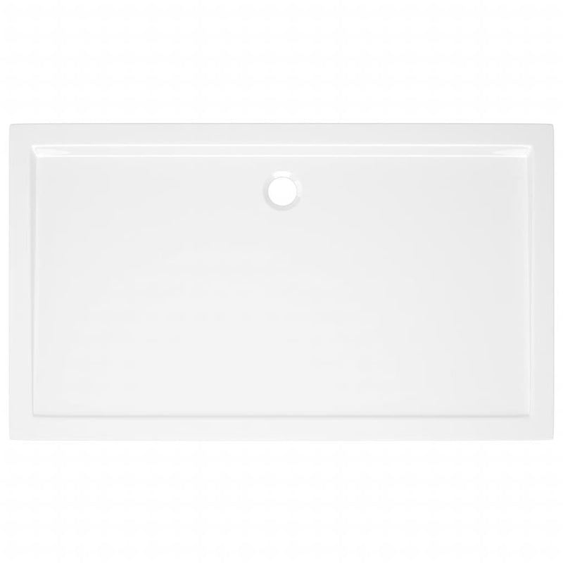 vidaXL Rectangular ABS Shower Base Tray White 70x120 cm