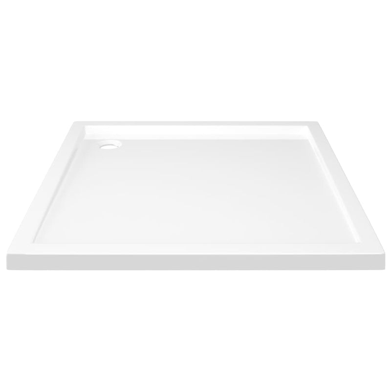 vidaXL Square ABS Shower Base Tray White 80x80 cm