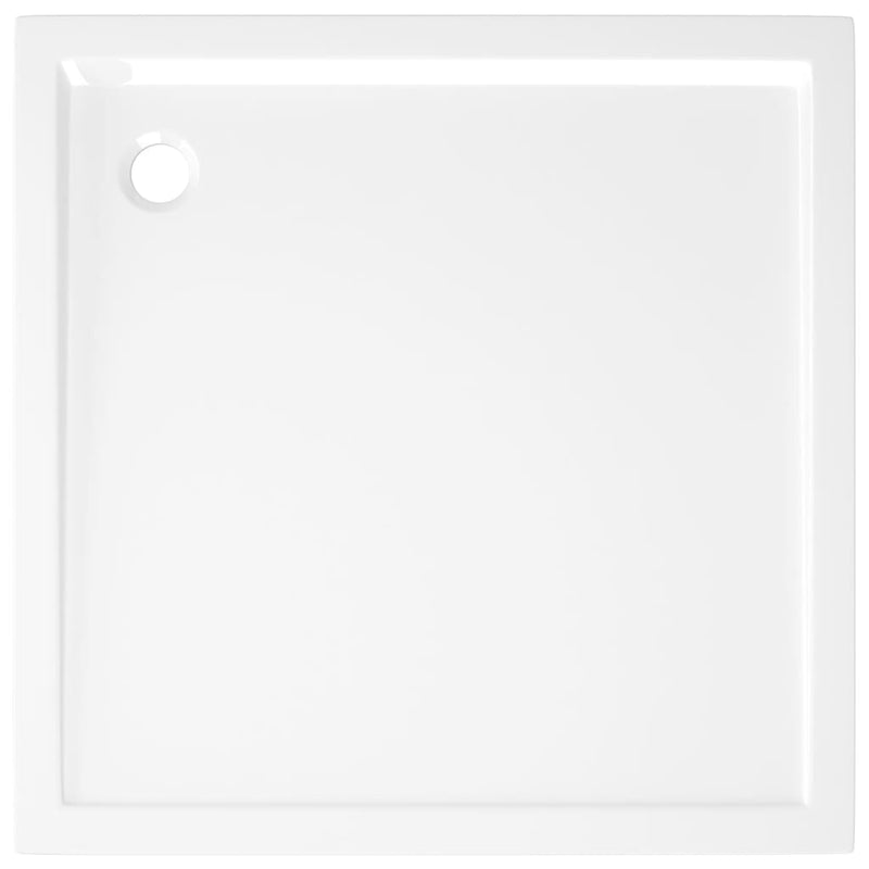 vidaXL Square ABS Shower Base Tray White 80x80 cm