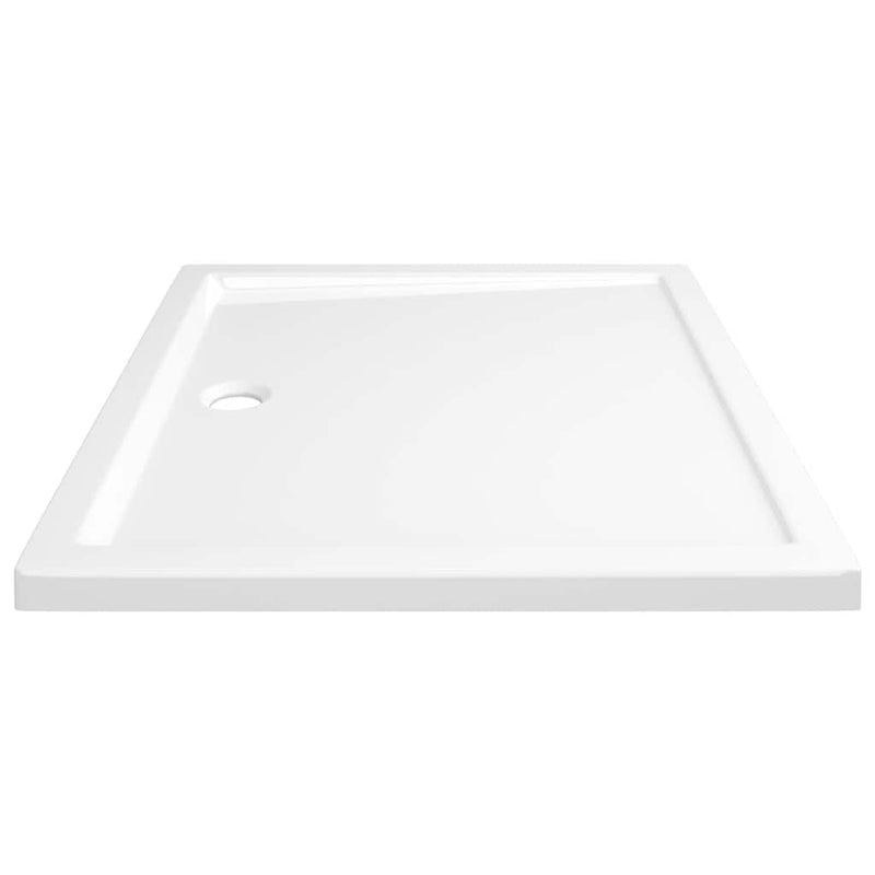 vidaXL Rectangular ABS Shower Base Tray White 80x90 cm
